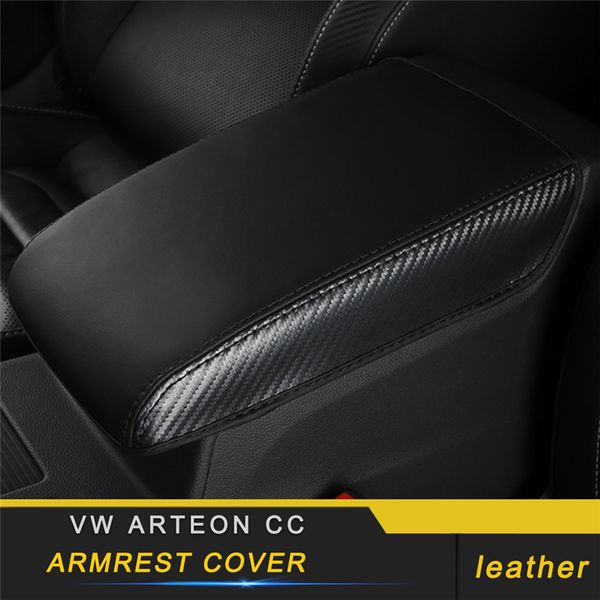 

for vw arteon cc car styling leather armrest box panel protector cover pad interior accessories