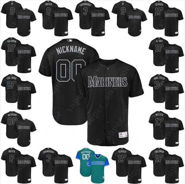 

Mariners Nickname 2019 Players Weekend Jersey Domingo Santana Omar Narvaez Yusei Kikuchi Dylan Moore Tom Murphy Austin Adams Anthony Bass