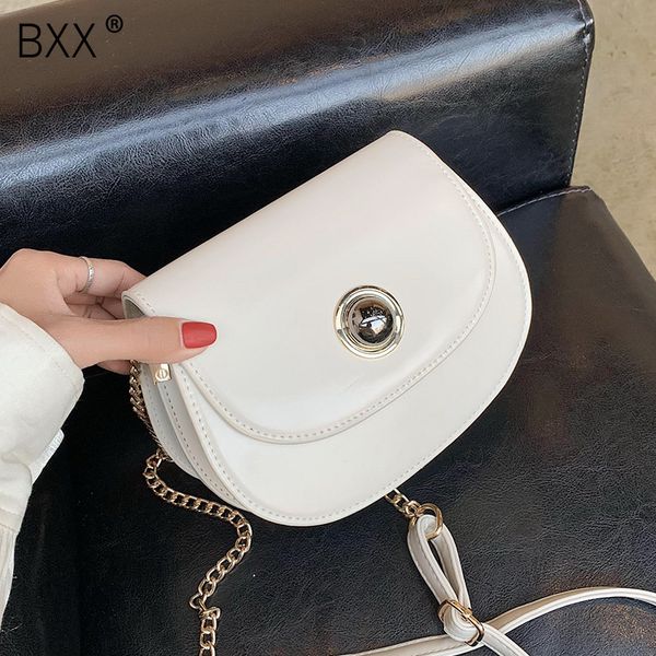 

bxx] crossbody saddle bags for women 2020 summer solid color shoulder handbags female lady pu leather cross body bag hm178