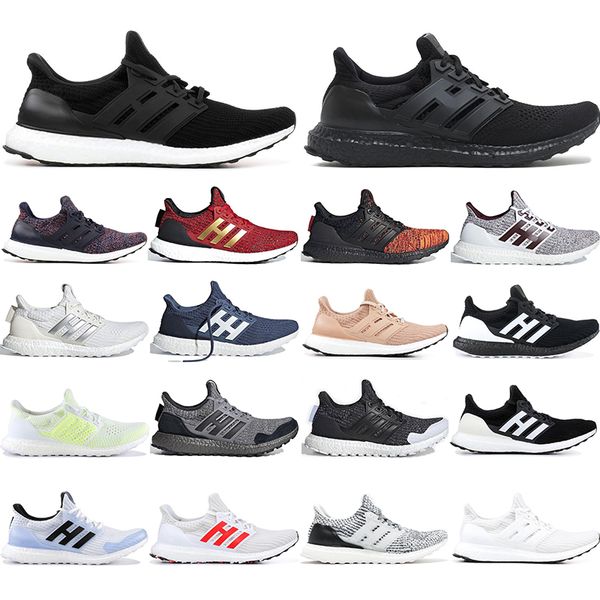 

with socks new ultra boost 3.0 4.0 men women running shoes ultraboosts triple black oreo ultraboost breathable sport sneakers 36-45
