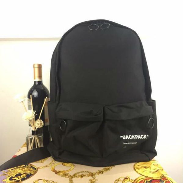 

luxury white black belt backpack of designer shoulder bag 30l capacity for man and women school bags