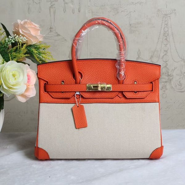 

package canvas match cowhide a lock package hand bill of lading shoulder satchel