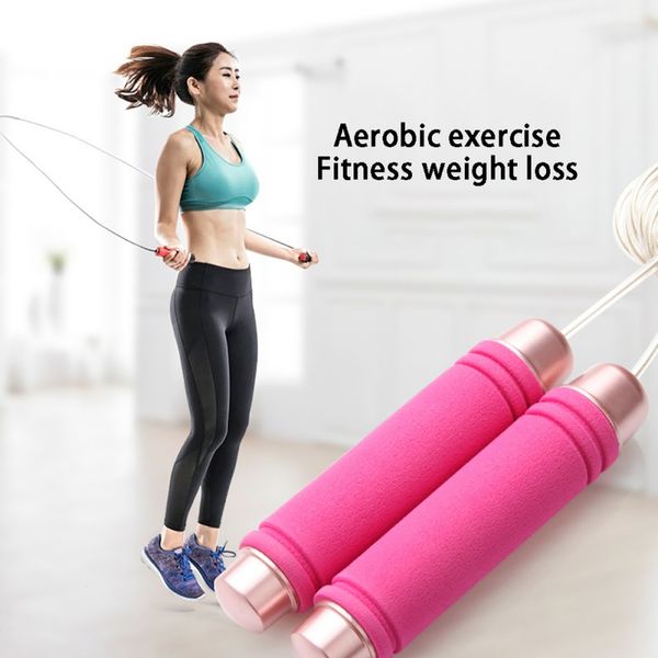 

professional ropes sport competitive jump competition children students fitness wire weight 200g sponge sleeve handle