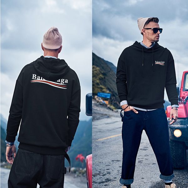 

luxury designer's latest couture hoodies and big pocket street shirts will be available in 2020 d3 balenciaga, Black