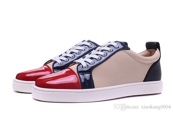 

new mens womens gloden spikes toe with snakeskin leather red bottom low sneakers,designer brand genuine leather flat causal shoes 18601, Black