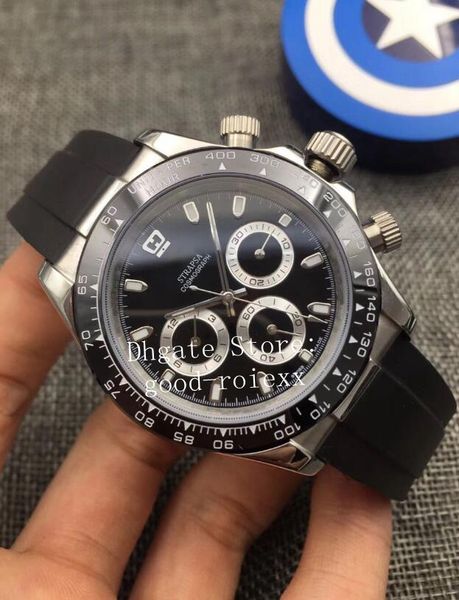 

4 цвета мужские 116500 керамическая рамка автоматическая 2813 механические 116506 мужские часы 116519 cosmograph часы мужские резиновые нару, Slivery;brown