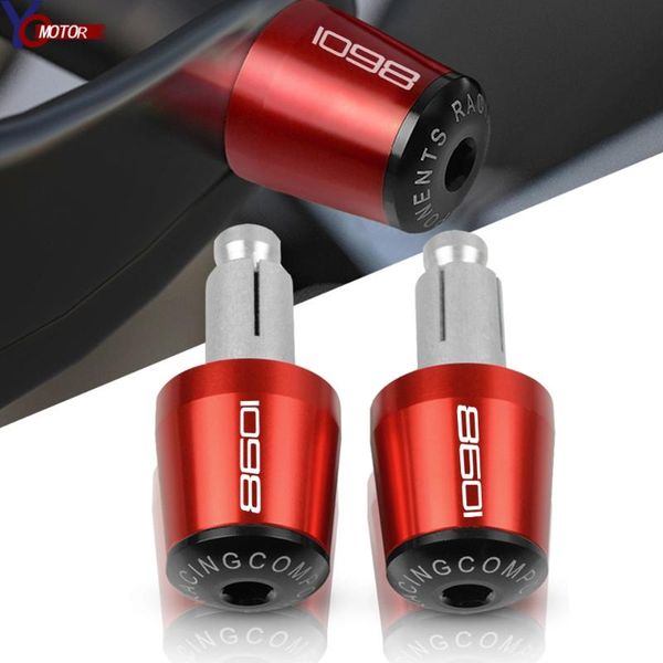 

new handle bar end grips cap for 1098 1098 s/tricolor 2007-2009 2008 cnc accessories aluminum motorcycle hand bar ends