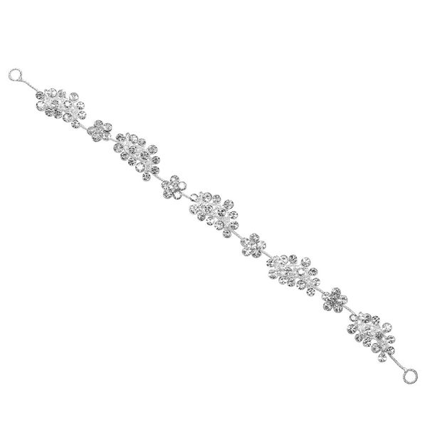 

wedding party 28x2cm hair jewelry beaded flower leaf headwear of bride crown diamond headwear for bride acting initiation graduation rs-283, Slivery;golden