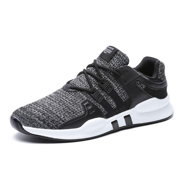 

new spring and summer popular men fashion casual shoes breathable male sneakers non-slip comfortable footwear, Black