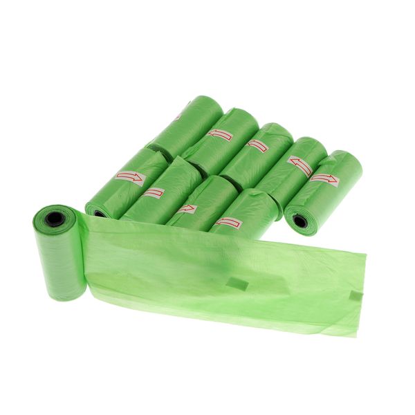 

10 rolls portable baby diaper disposal bag, dogs waste bags, garbage bag for travel, camping or portable toilet