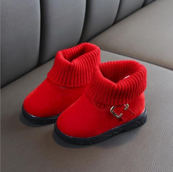 

осень зима детские сапоги малышей мартин сапоги детская обувь мальчики девочки девочки мальчики снег плюшевые мода обувь размер 21-30, Black;grey