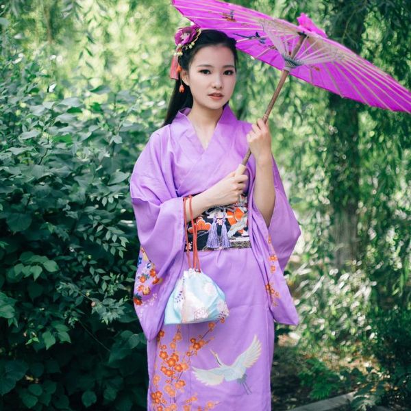 

elegant women sakura kimono traditional japanese festival gowns noble lady yukata with obi vintage halloween cosplay costume, Red