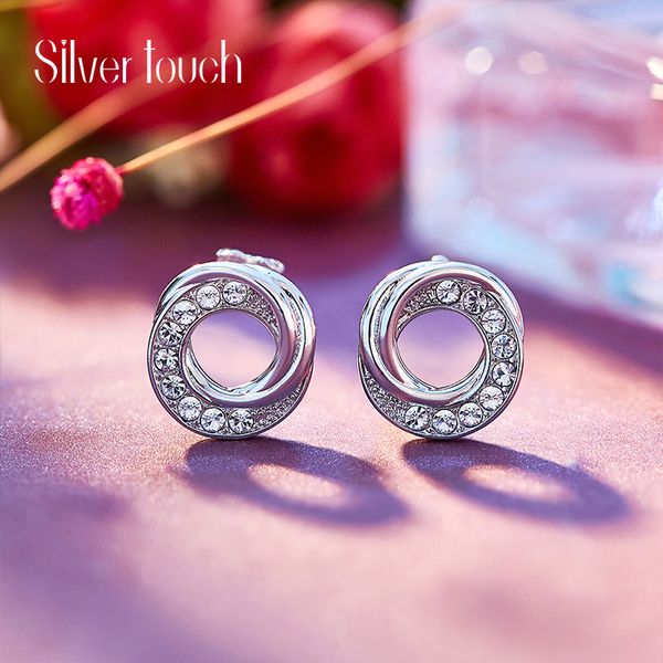 

wedding party silver s925 beaded pearl gift woman lady diamond jewelry earrings for bride acting initiation graduation cde-643, Golden