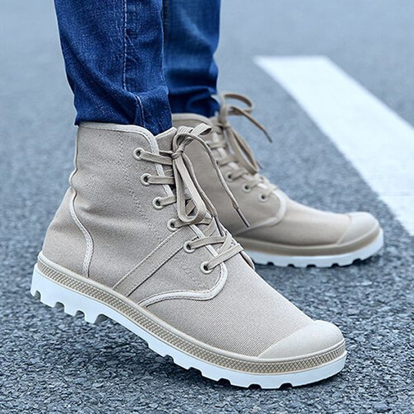 

designer-man casual lace up canvas shoes man male shoes size 39-45, Black