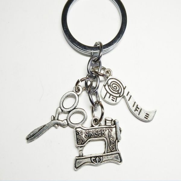 

2020 новая мода ювелирные изделия швейная машина брелок, швея брелок, одеяла брелок серебро dres s элегантный унисекс ювелирные изделия из с, Slivery;golden