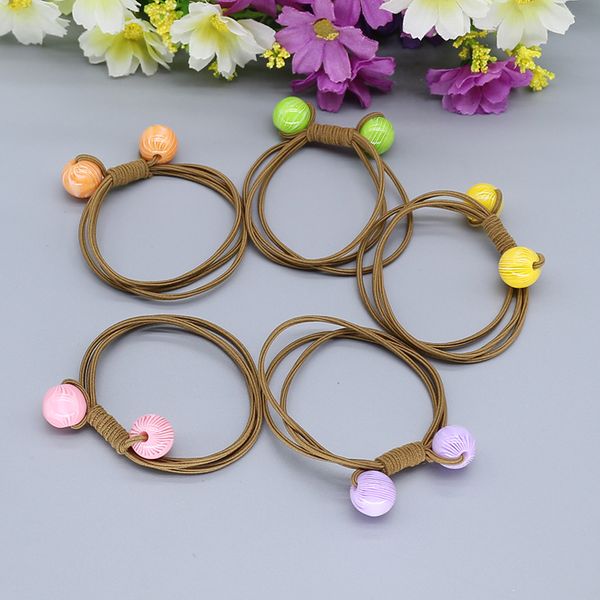 

korean cute hair ties not small bowknot with rubber bands mix colors women hair accessories c01-6