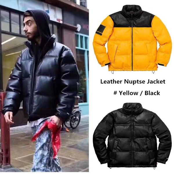 

official new style mens designer winter jackets brand luxury leather down jacket face men north winter coat luxury winter jacket jackets men, Black