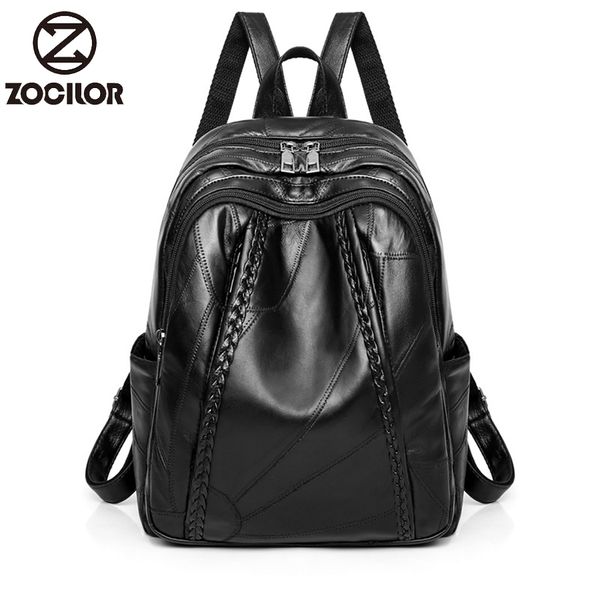 

new arrival woman backpack leather brand female backpacks schoolbag large capacity school bag travel bag