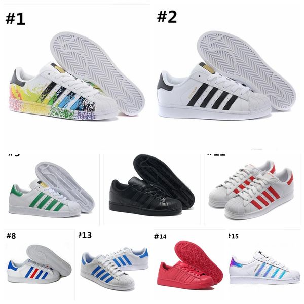 

2019 hot Fashion mens Casual shoes Superstar smith stan Female Flat Shoes Women Zapatillas Deportivas Mujer Lovers Sapatos Femininos 36-45