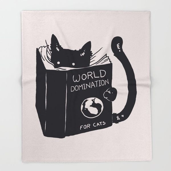 

blanket custom world domination for cats pattern throw blankets fleece blanket sofa/bed/plane travel plaids bedding towel