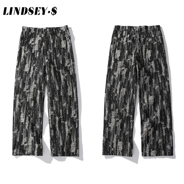 

mens stretch loose fit jeans men's denim pants streetwear blue black men's jeans pants with stars high street good quality