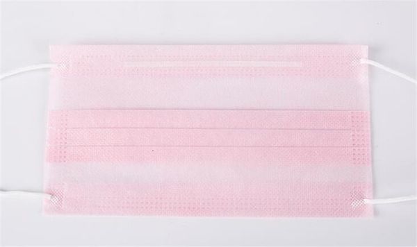 

ybv8 with masks faelastic ear loop 3 ply breathable and comfortable for blocking dust air pollution face mask pink protection pack black b