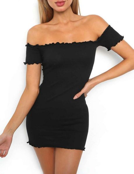 

fashion women dress lady bodycon bandage party evening club off shoulder mini dress summer women clothes, Black;gray