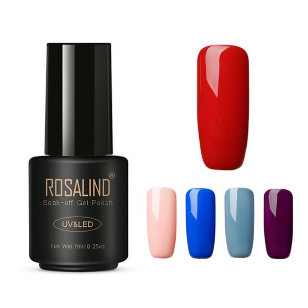 

rosalind nail polish gorgeous color 7ml nail gel polish soak off gel lacquer vernis semi permanent varnish (2401-2918