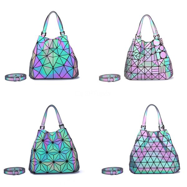 

designer retro women chain big tassel handbags women shoulder bags luxury pu luminous laser bag large tote lady new #404