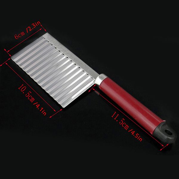 

french fry cutter stainless steel potato wavy edged cutter knife kitchen gadget vegetable fruit potato peeler cooking tools