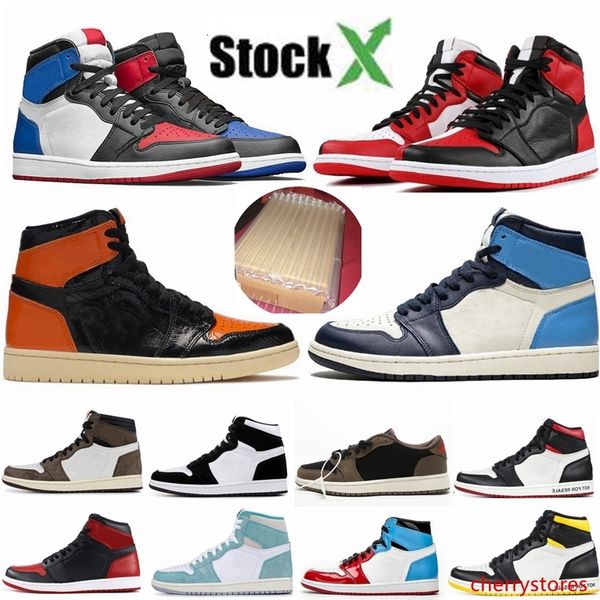 

1 high og travis scotts basketball shoes spiderman unc 1s 3 mens homage to home royal blue men sport designer sneakers trainers