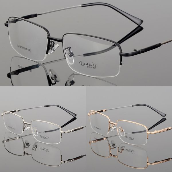 

memory metal alloy half men's chinese memory metal alloy half glasses frame men's chinese glasses frame, Silver