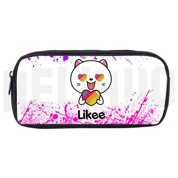 

cosmetic cases women 3d print likee cosmetic bag llkee video app pencil case zipper stationery bag russia stype storage pouch