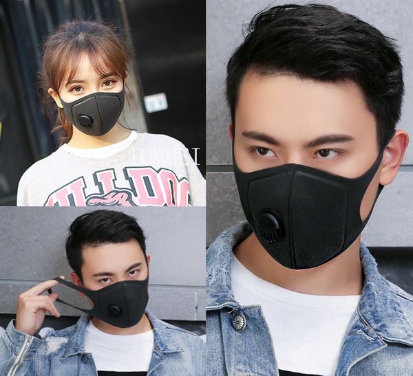 

2020 fast delivery anti-dust and anti-smog pm2.5 respirator valve masks soft and comfortable face mask respirator valve sponge mask