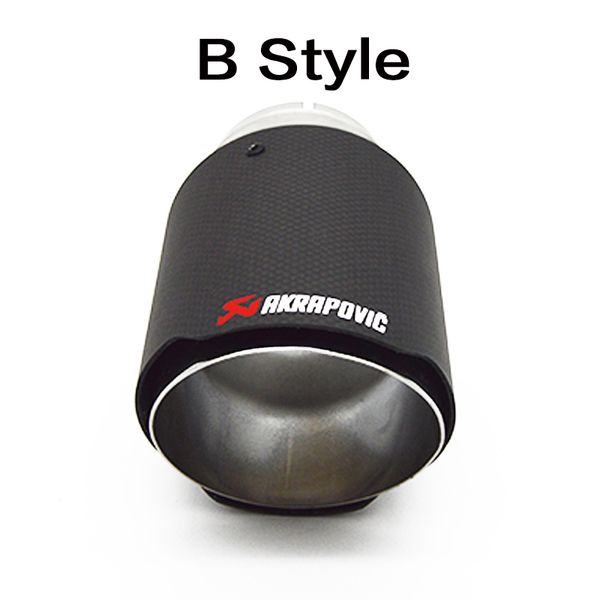 

lentai 1x universal car styling exhaust tip carbon fiber muffler pipe car-styling for mini cooper automobiles accessories