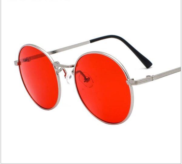 

sunglasses retro small box sunglasses metal ocean piece sunglasses men and women sunshade mirror, White;black