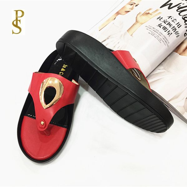 

women's flip-flops pu sloe slippers lady's slippers shoes, Black