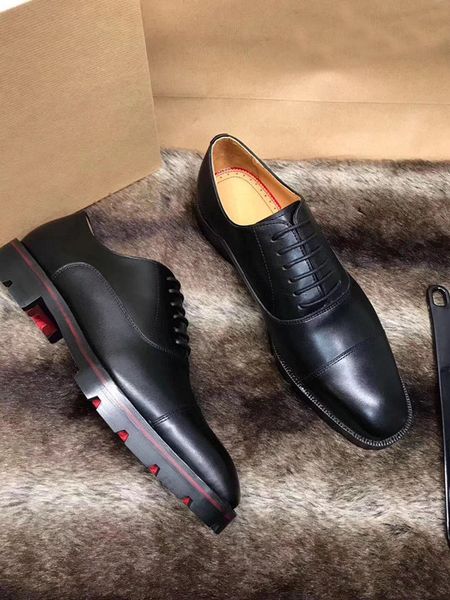 

luxury men wedding flat shoes luxury quality red bottom loafers lace-up low heels greggo flat black leather oxford shoes party dress