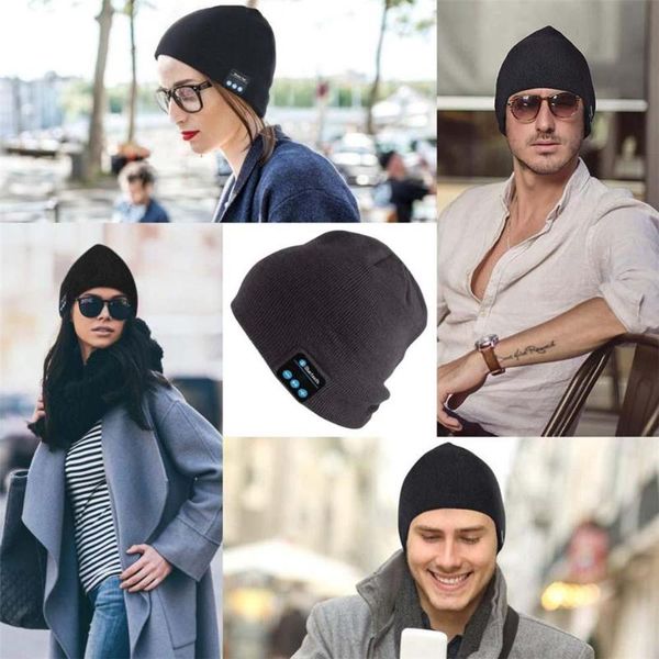 

bluetooth hat bluetooth knit hat music cap listening song call 5.0 stereo headset