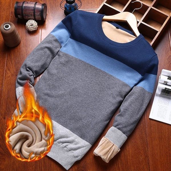 

varsanol man sweater cotton long sleeve pullovers knitted men v-neck sweater knitwear striped slim fit warm pullovers new, White;black