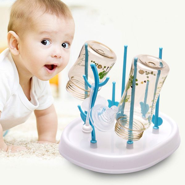 

baby bottle drying rack tree shape cleaning dryer drainer detachable infant feeding bottles cup nipple pacifier storage holder