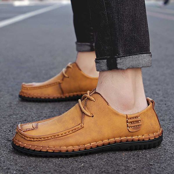 

trend 2020 spring shoes men sneakers casual soft leather men shoes fashion male business big size 38-48, Black