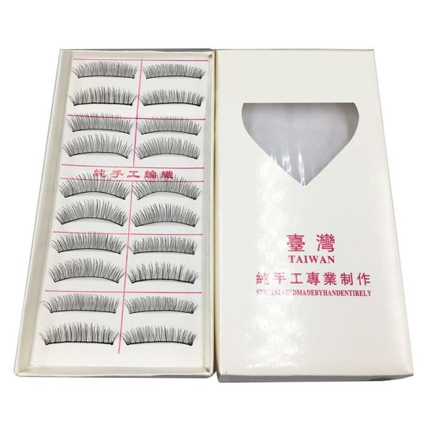 

10 pairs natural long thick handmade fake eyelashes false lashes makeup new