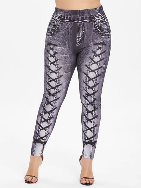 

wipalo new arrival leggings women plus size 3d printed leggings high elastic waisted workout leggins skinny casual female pants, Black