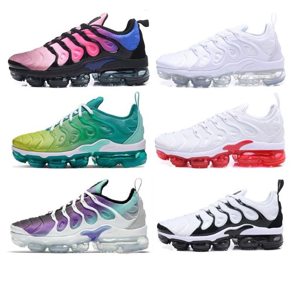 

big size us 13 tn plus running shoes reverse sunset all white black red mens trainers luxury violet designer air men sports sneakers 36-47