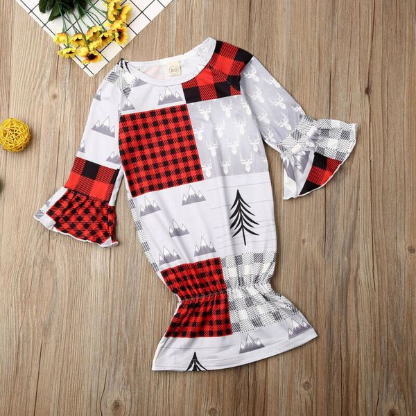 

kid baby boy girl christmas swaddle wrap blanket long sleeve cotton sleeping bag