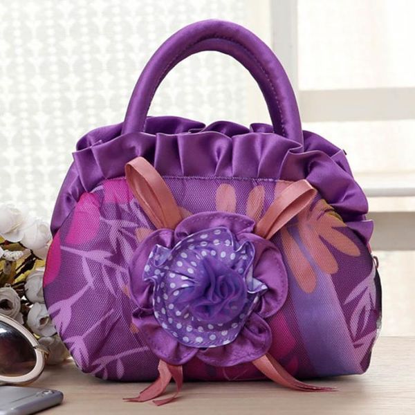 

1 pcs women handbag zipper flower small portable for mobile phone keys money fa$2