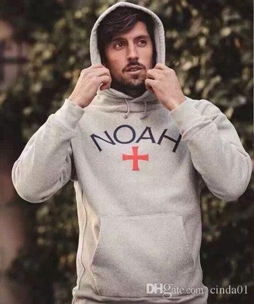 

noah толстовки мужчины осень новый повседневный hoodie hip hop сыпучие с капюшоном с длинным рукавом пуловеры кофты весна одежда, Black