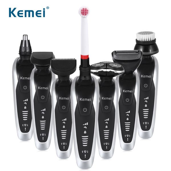 

7 in 1 electric shaver kit waterproof men razor nose trimmer and toothbrush multifunctional personal care tools 45