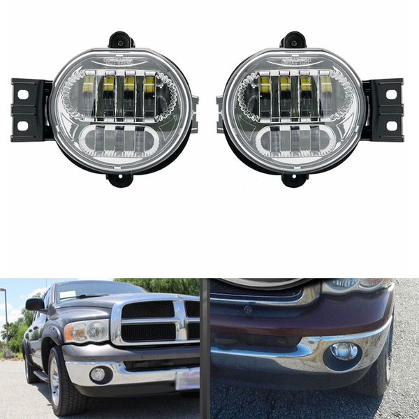 

new style fog lamp chrome/black car front fog light for 2002-2008 dodge 1500 2500 3500 accessories led projector lights